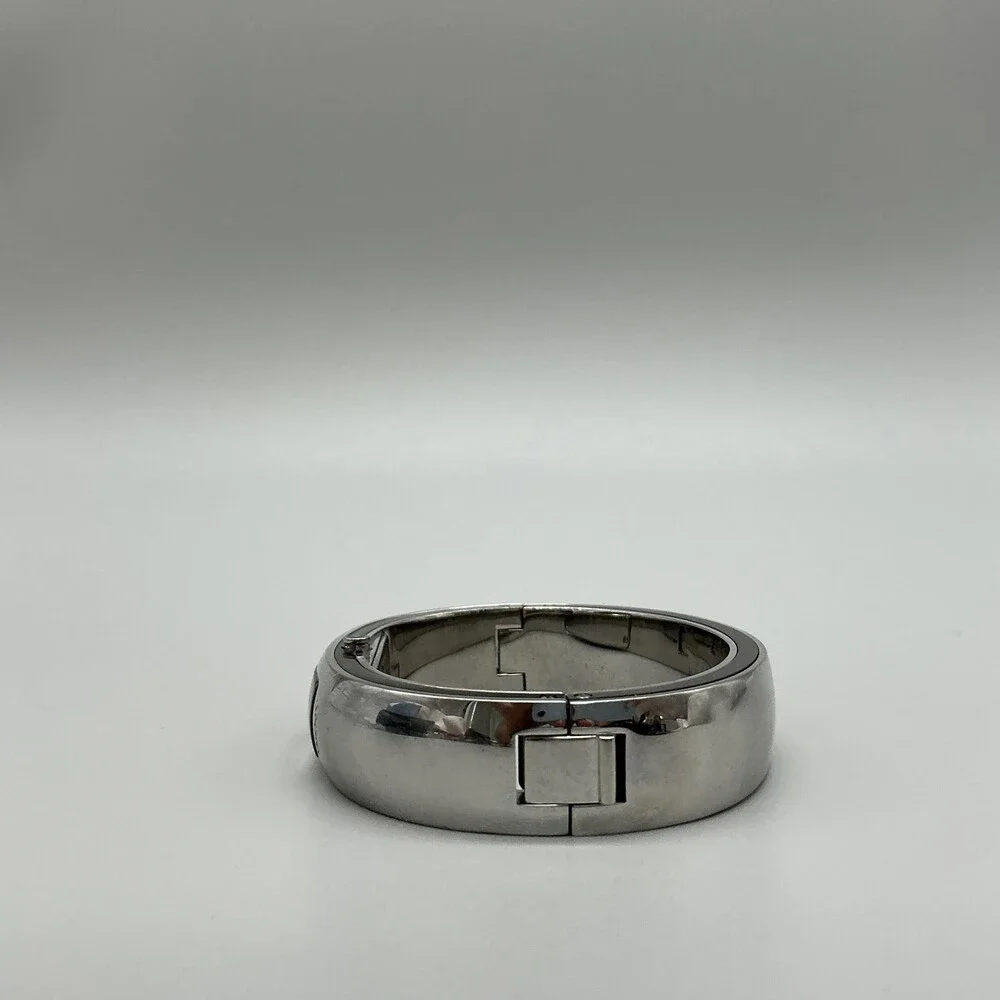 DKNY Womens Watch 14mm Silver Tone Stainless Bangle Bracelet New Battery 6.5